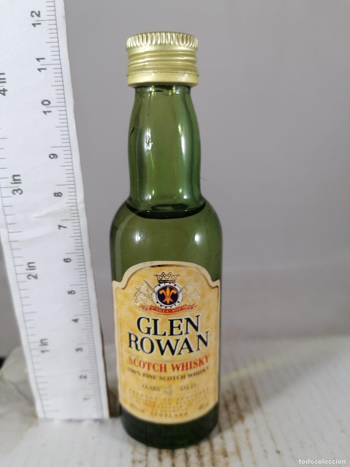 Coleccionismo de vinos y licores: BOTELLITA BOTELLIN WHISKY GLEN ROWAN 4 YEARS OLD DUMBARTON SCOTLAND