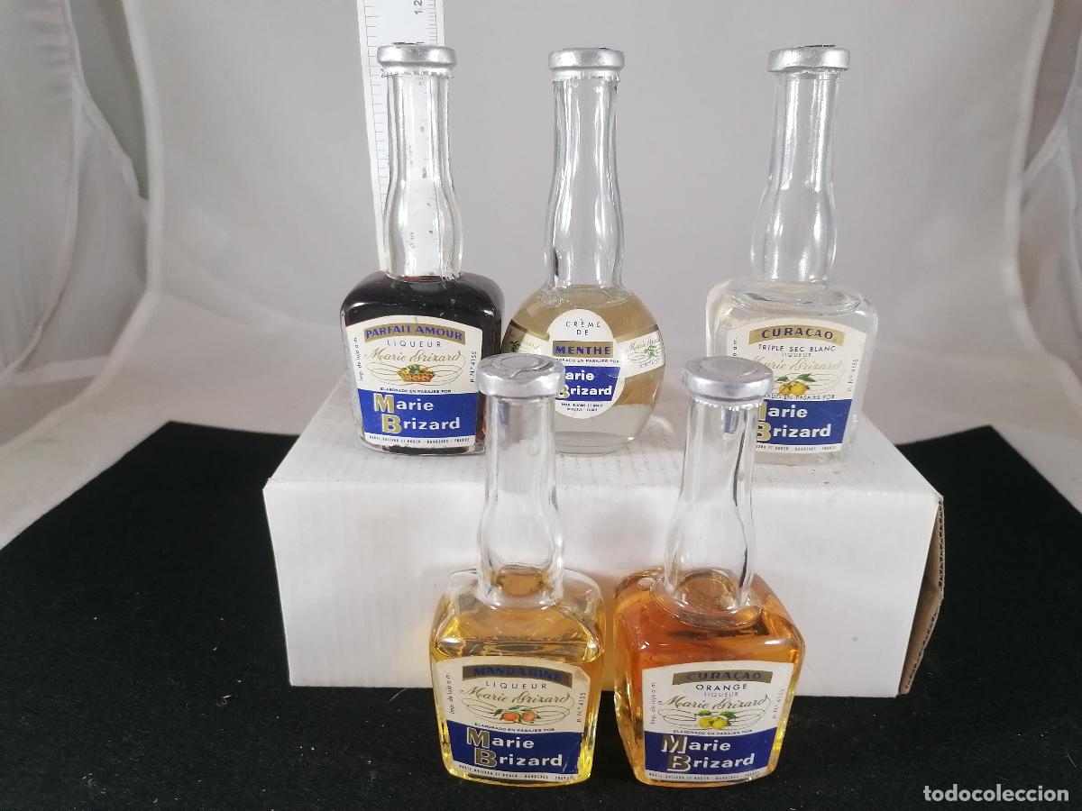 Colecionismo de vinhos e licores: BOTELLITA BOTELLIN LOTE DE 5 MARIE BRIZARD PASAJES BORDEAUX