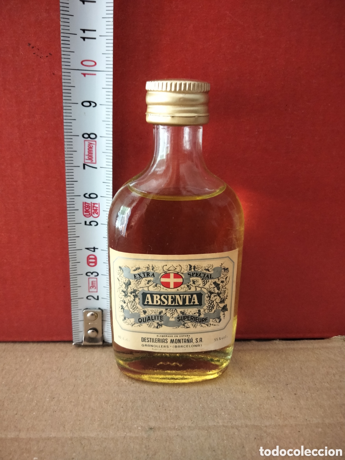 absenta montaña, botella antigua colección - Compra venta en todocoleccion
