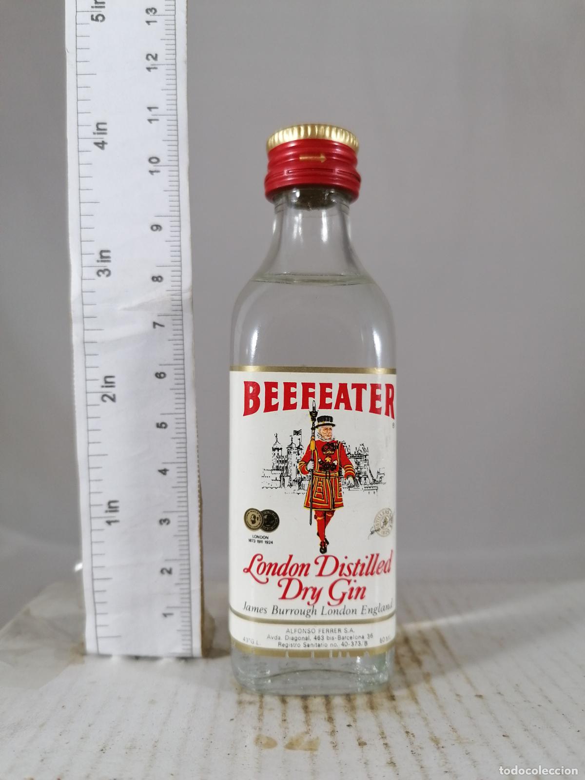 Sammlung von Weinen und Lik&ouml;ren: BOTELLITA BOTELLIN DRY GIN BEEFEATER ALFONSO FERRER
