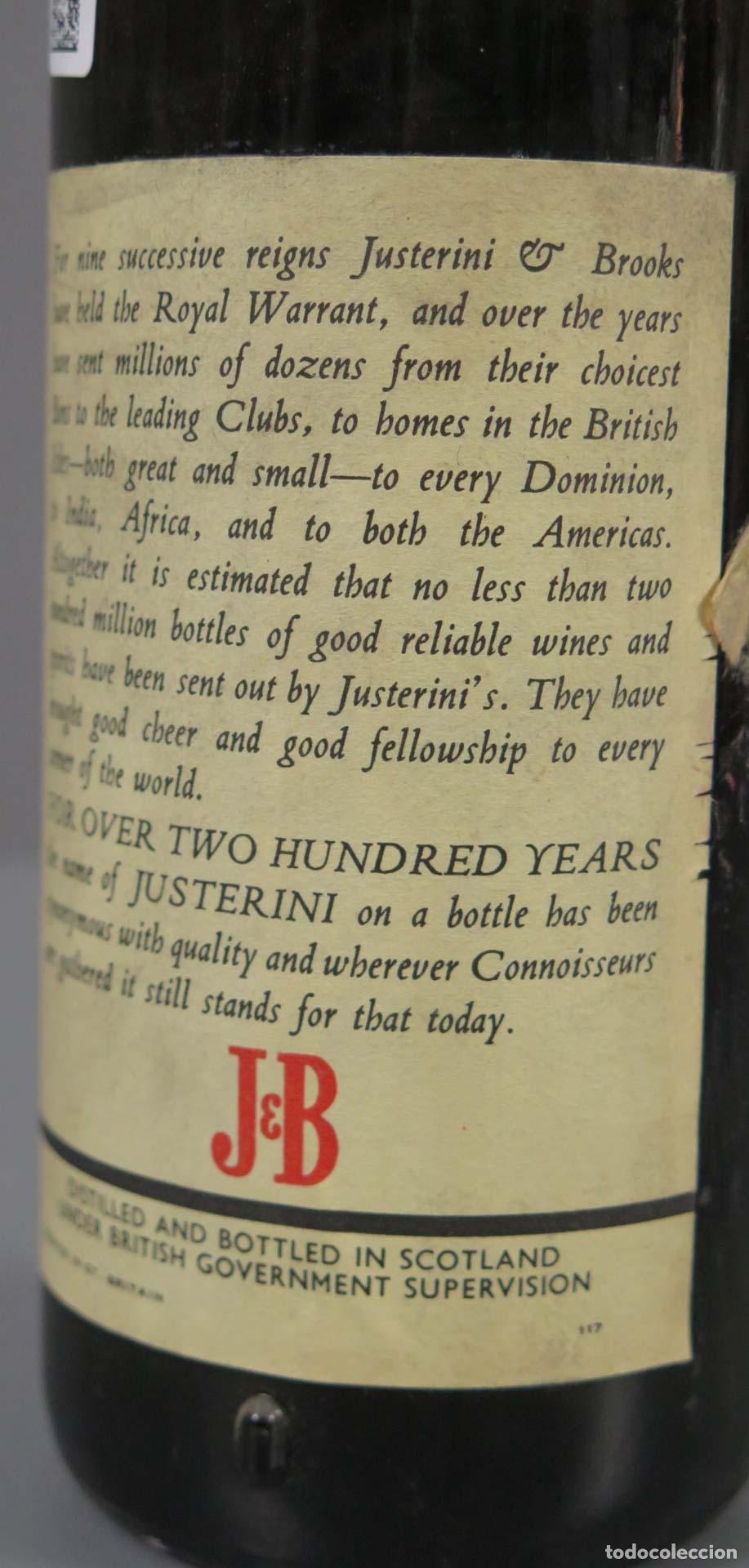 Coleccionismo de vinos y licores: BOTELLA. JB. CIRCA 1970 - Foto 3