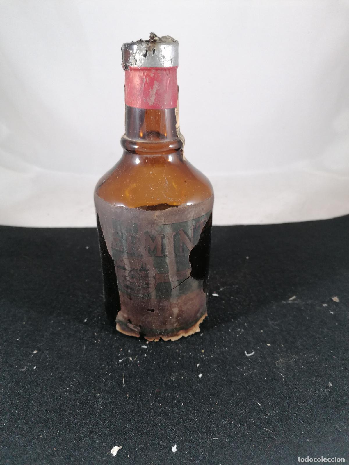 Collection of wines and liquors: BOTELLA PIPERMINT 40 CENTIMOS 0.5L