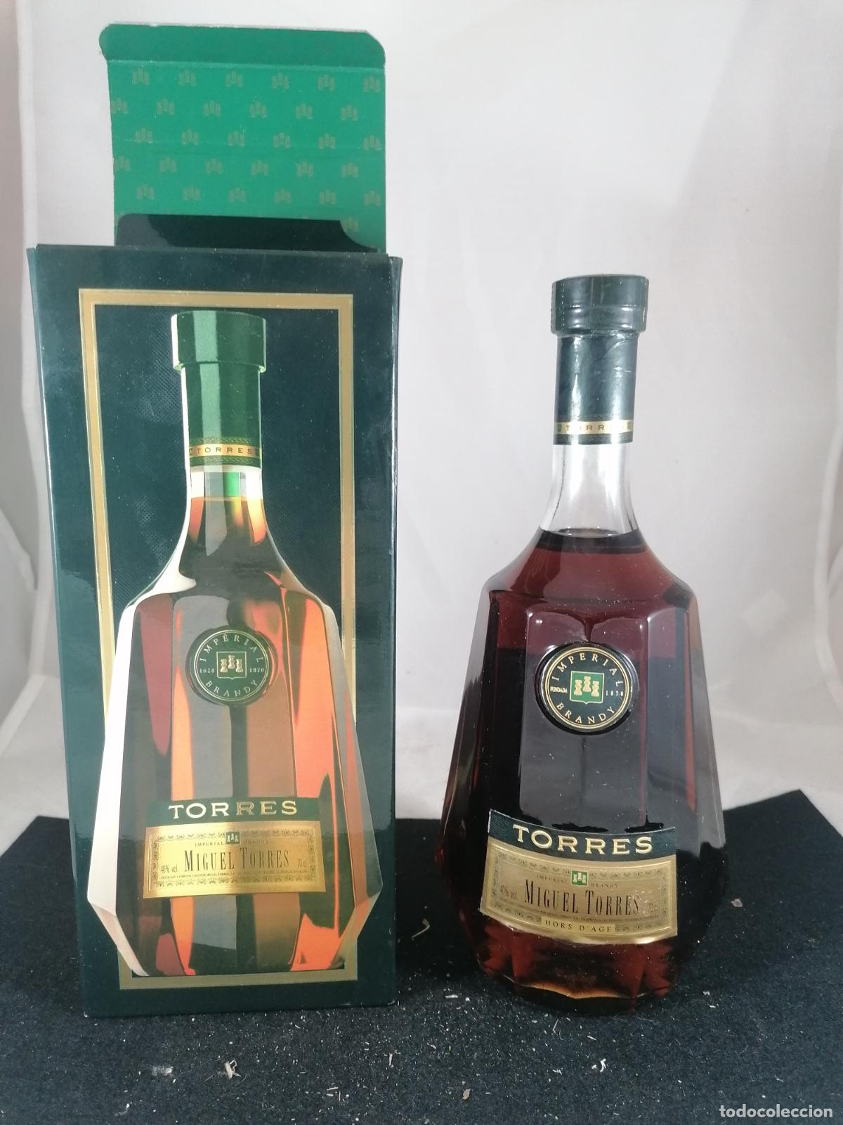 Coleccionismo de vinos y licores: BOTELLA + CAJA BRANDY TORRES HORS D&acute;AGE MIGUEL TORRES VILLAFRANCA DEL PENEDES