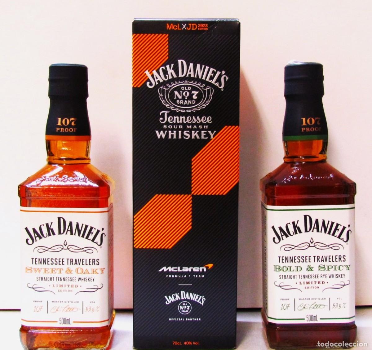 Sammlung von Weinen und Lik&ouml;ren: 3 Botellas Jack Daniel's