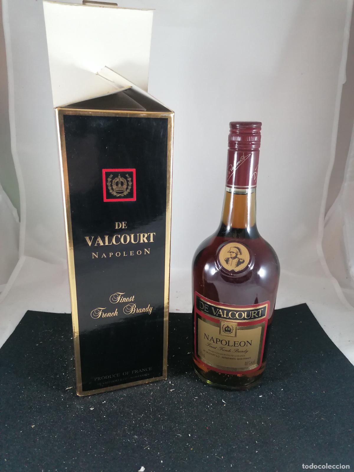 Coleccionismo de vinos y licores: BOTELLA + CAJA BRANDY COGNAC DE VALCOURT NAPOLEON VALCOURT NEGOCIANTS FRANCIA