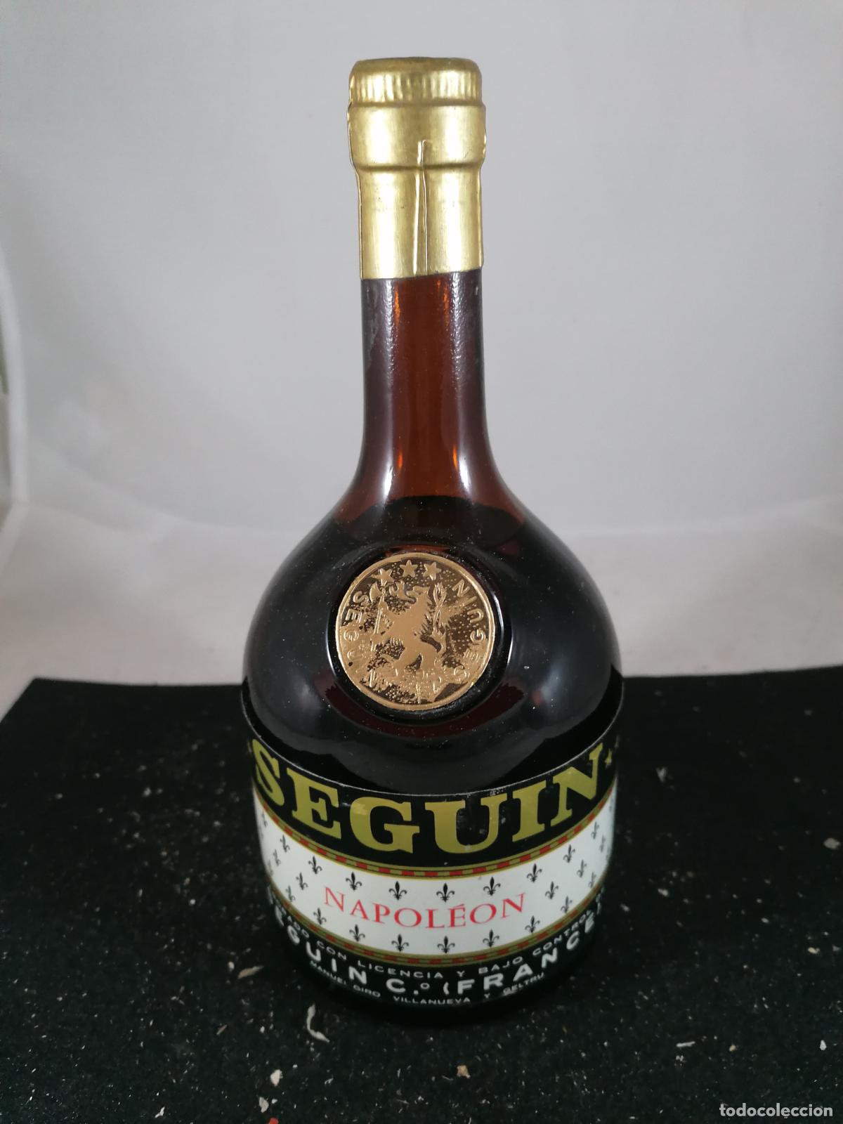 Sammlung von Weinen und Lik&ouml;ren: BOTELLA BRANDY SEGUIN Co NAPOLEON FRANCIA MANUEL GIRO VILLANUEVA GELTRU