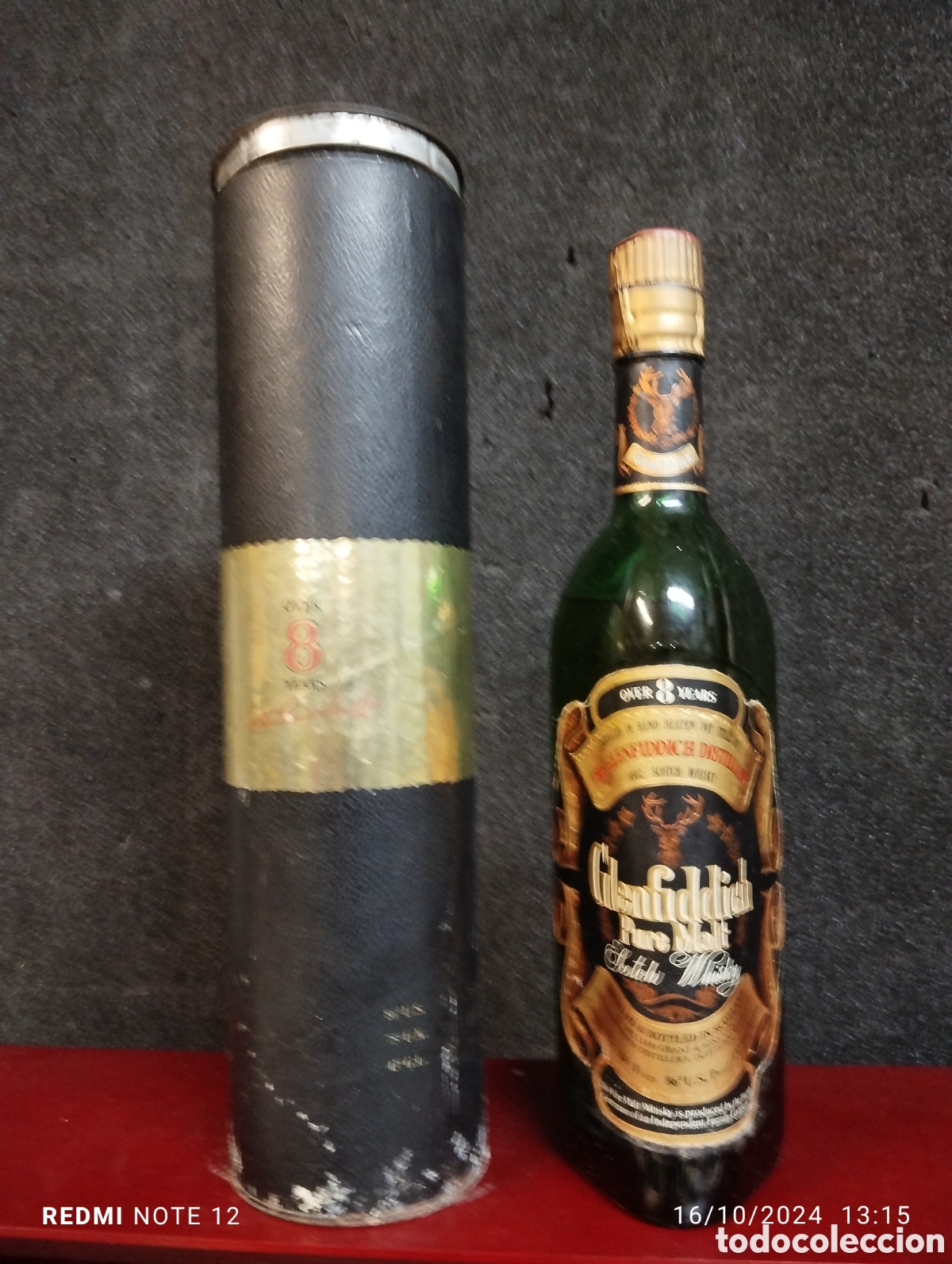 Coleccionismo de vinos y licores: BOTELLA WHISKY GLENFIDDICH PURO MALTA RESERVA 8 A&Ntilde;OS