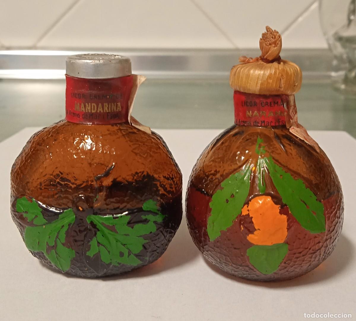 Collection of wines and liquors: Botellas miniatura Licor Mandarina y Naranja.