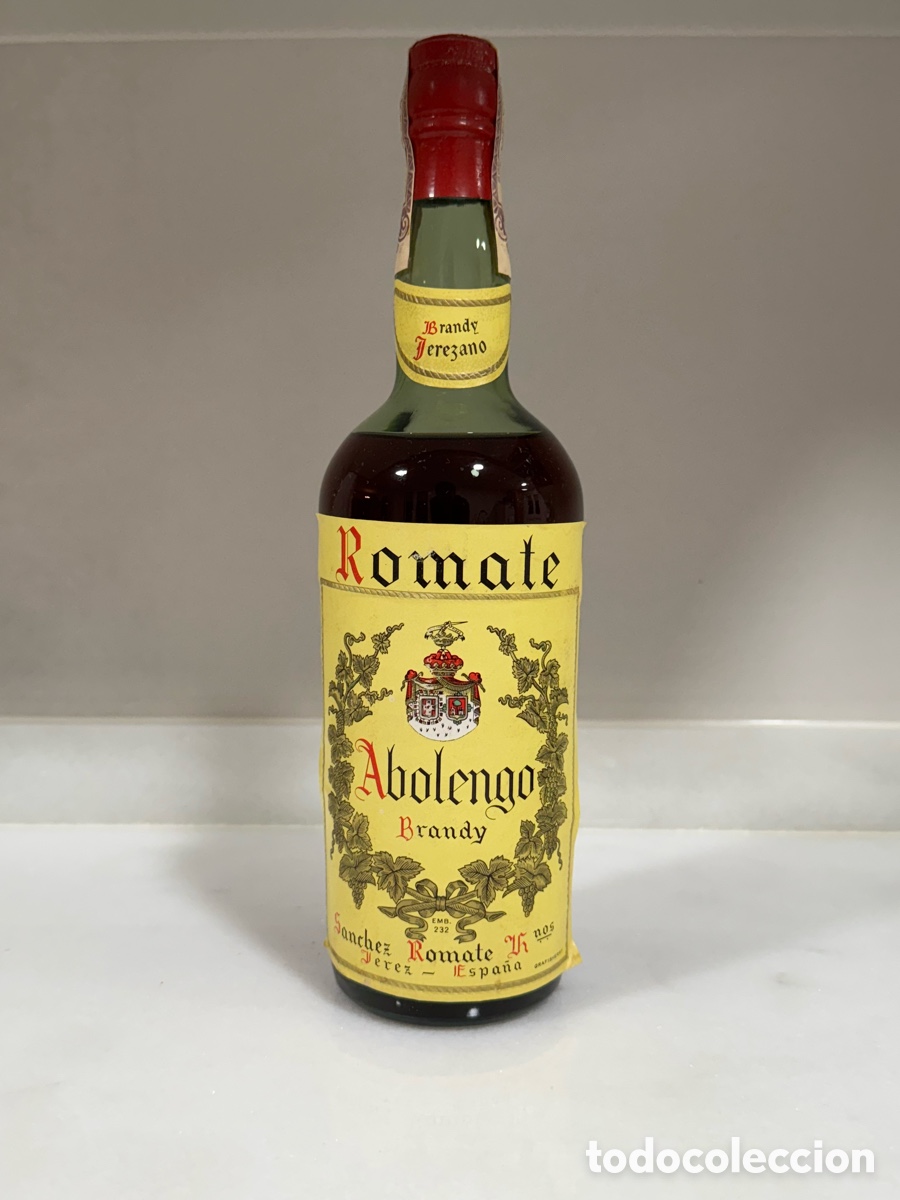 Coleccionismo de vinos y licores: Brandy Romate Abolengo