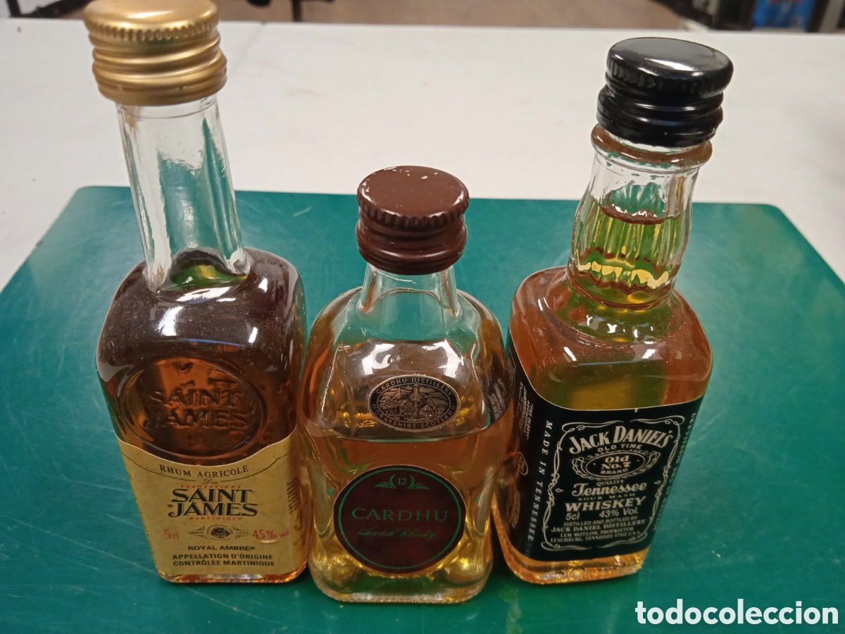 Coleccionismo de vinos y licores: 3 botellitas de whisky