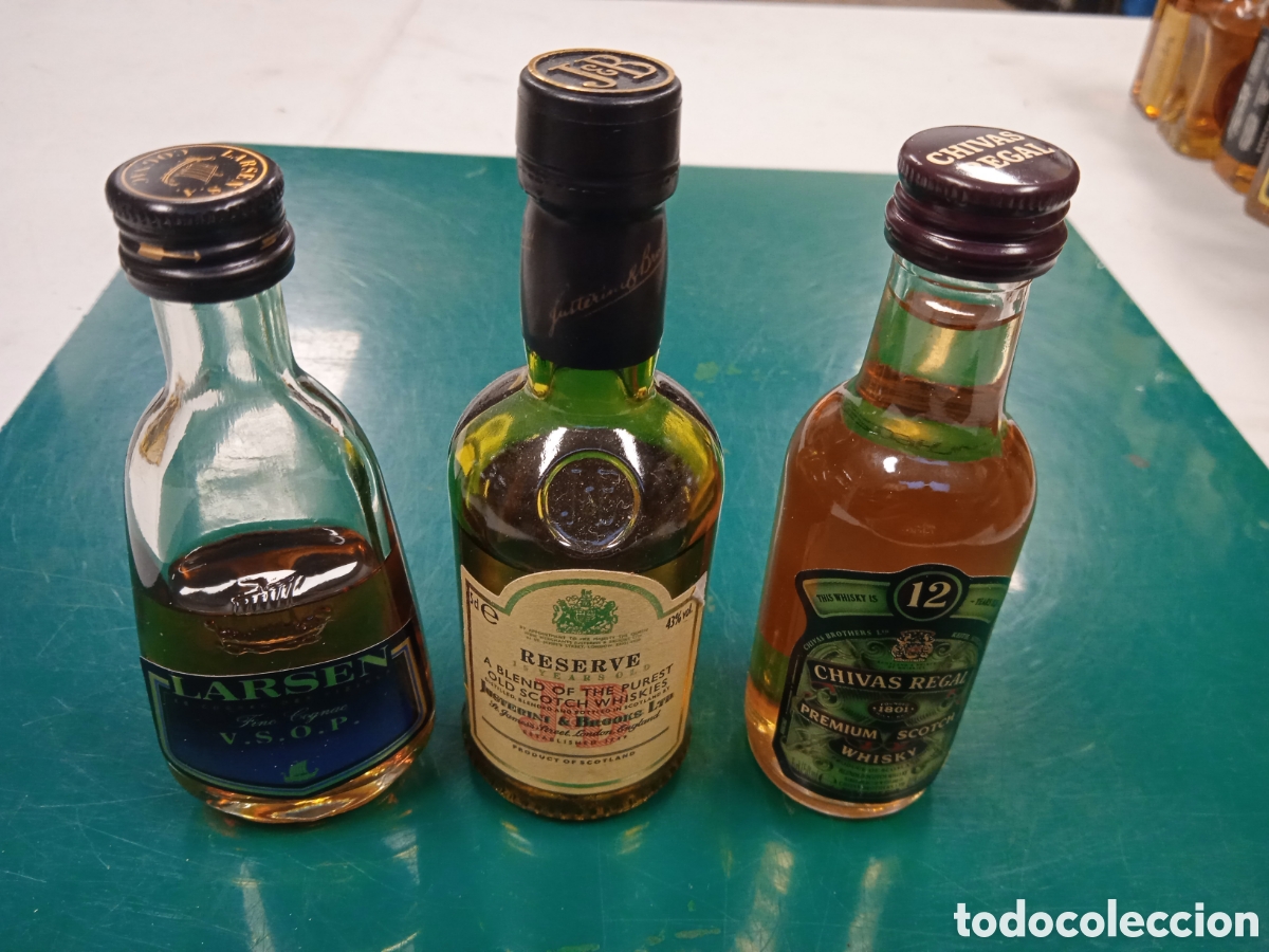 Coleccionismo de vinos y licores: 3 botellitas de whisky