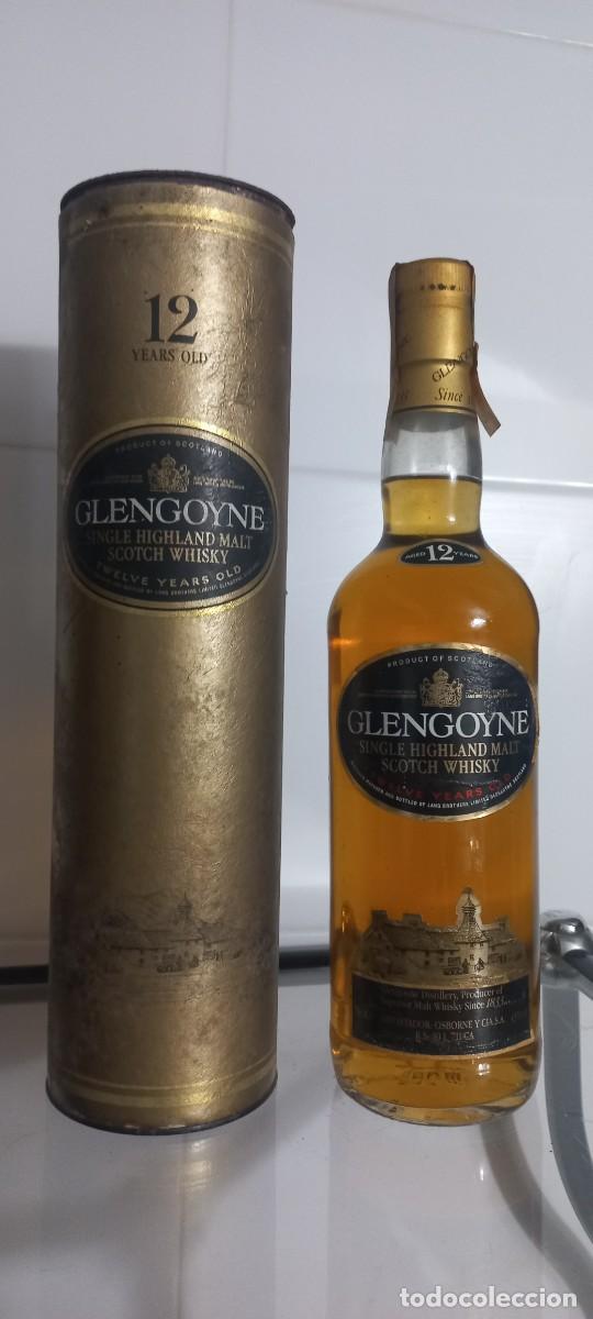 Coleccionismo de vinos y licores: ANTIGUA BOTELLA WHISKY GLENGOYNE 12 YEARS SCOTLAND
