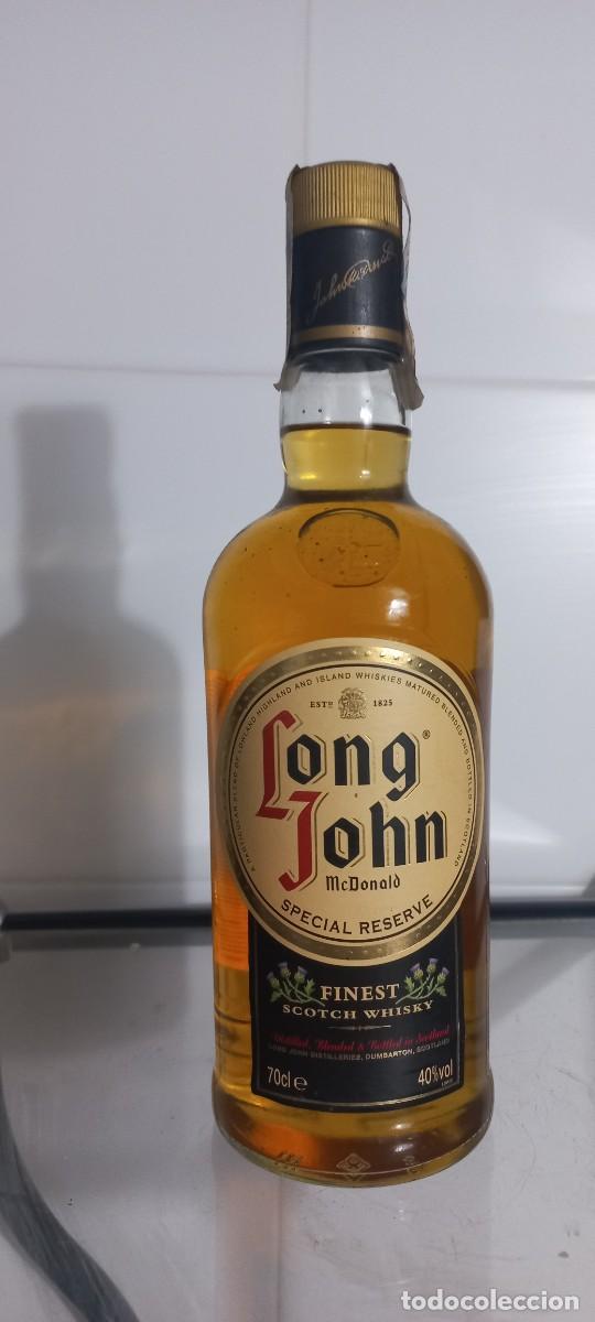 Coleccionismo de vinos y licores: ANTIGUA BOTELLA LONG JOHN MCDONALD SPECIAL RESERVE FINEST SCOTCH WHISKY