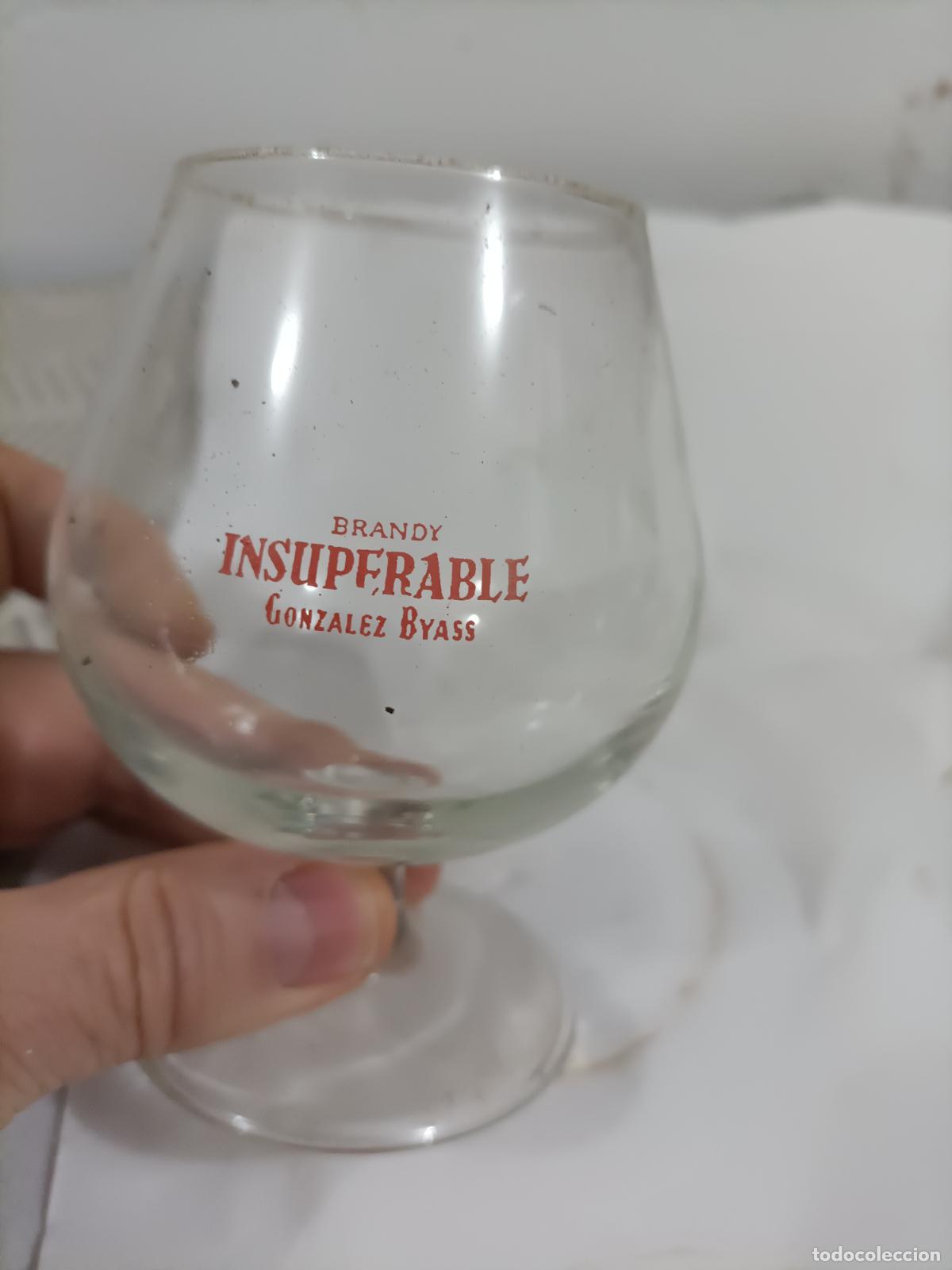 Coleccionismo de vinos y licores: Copa de Brandy Insuperable. Gonz&aacute;lez Byss