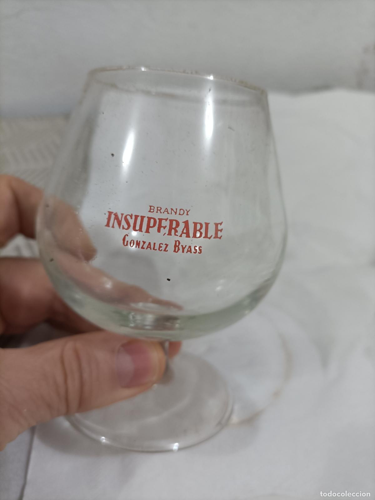 Coleccionismo de vinos y licores: Copa de Brandy Insuperable. Gonz&aacute;lez Byss