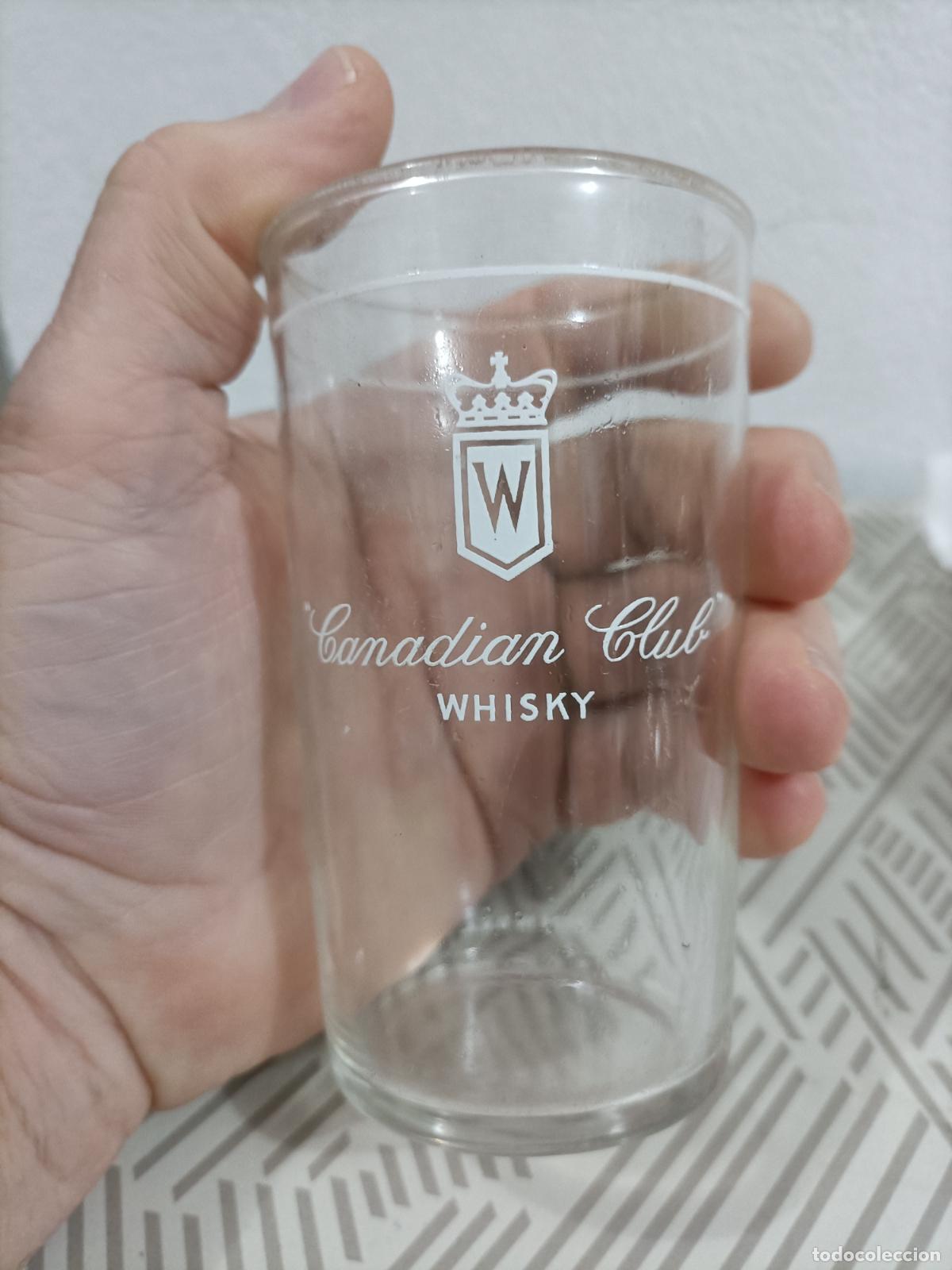Coleccionismo de vinos y licores: Vaso de whisky Canadian Club