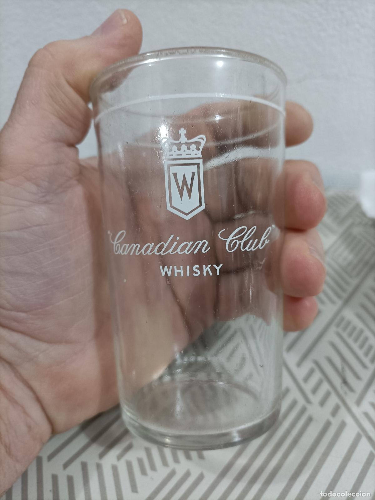 Coleccionismo de vinos y licores: Vaso de whisky Canadian Club