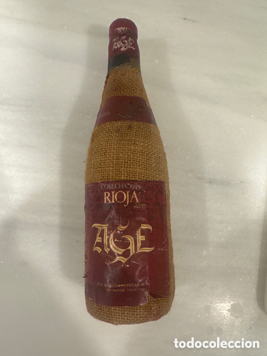 Coleccionismo de vinos y licores: Botella de vino de Rioja 1939