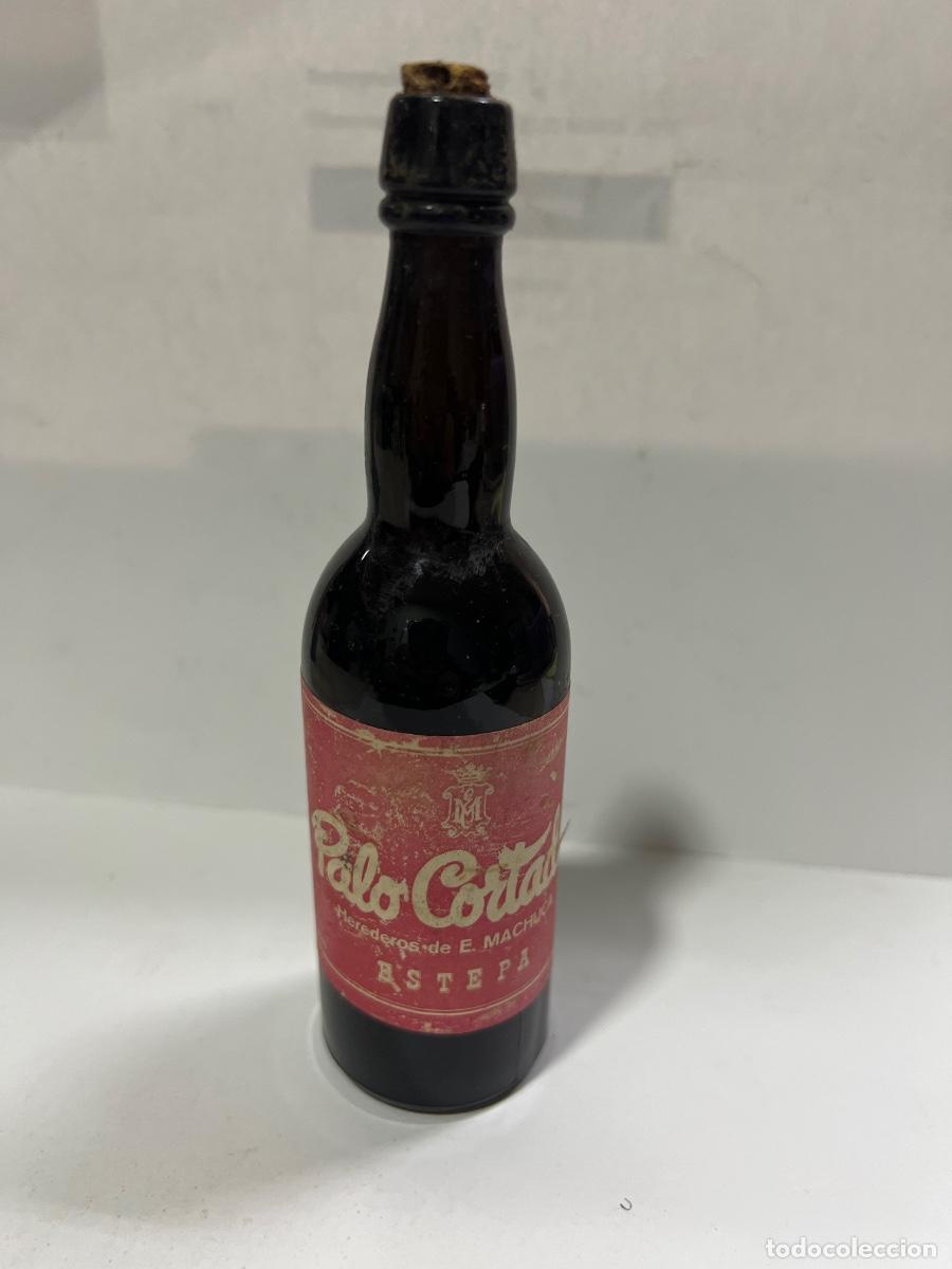 Sammlung von Weinen und Lik&ouml;ren: BOTELLIN DE VINO PALO CORTADO. BODEGAS HEREDEROS DE E. MACHUCA. ESTEPA, SEVILLA.