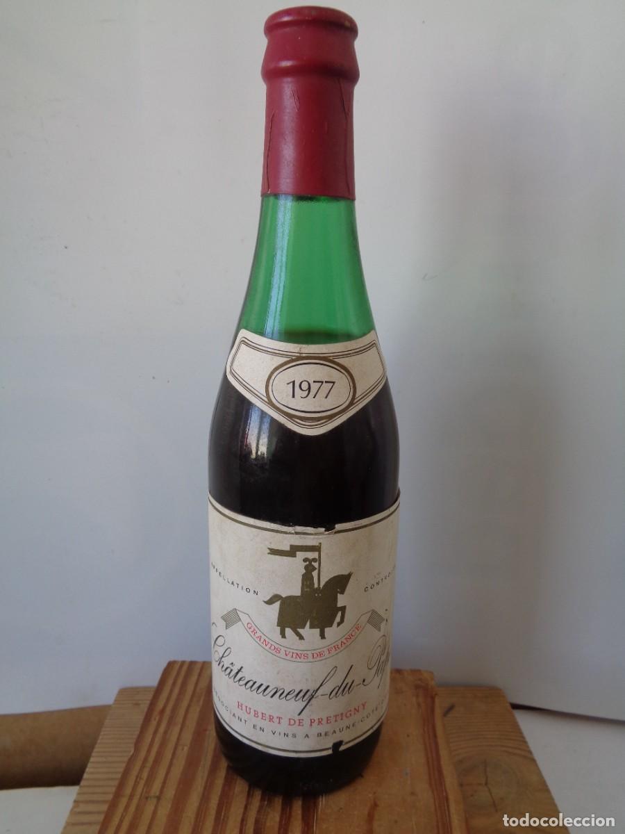 Coleccionismo de vinos y licores: &iexcl;# BOTELLA VINO.: Chateauneuf - Du - Pape. FRANCIA. A&Ntilde;O.- 1977. &rdquo; HUBERT DE PRETIGNY.&rdquo; Tinto. C-19.