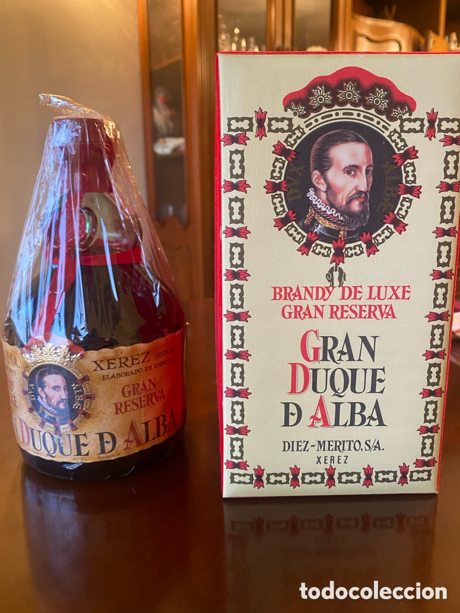 Coleccionismo de vinos y licores: Brandy Gran Duque de Alba con estuche original