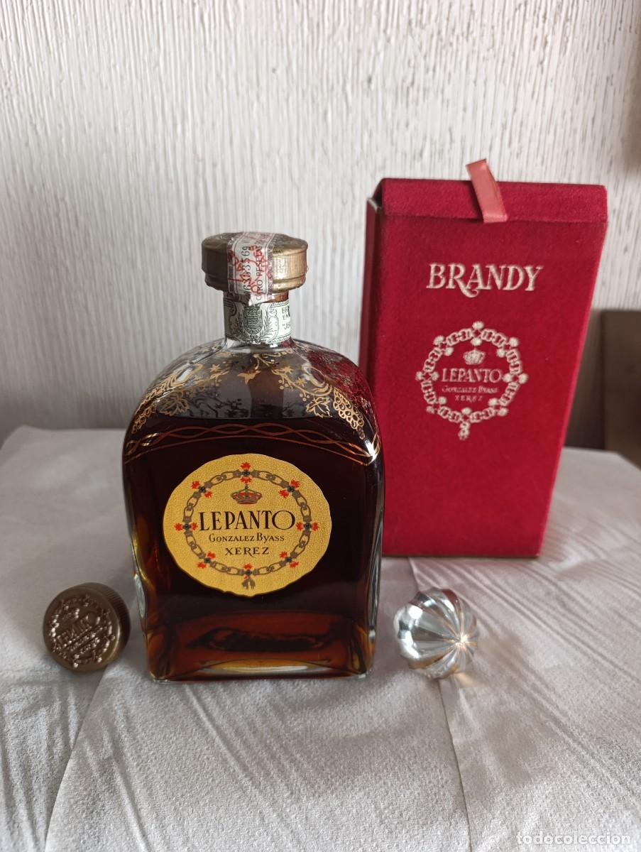 Coleccionismo de vinos y licores: Brandy Lepanto , precinto 4 pesetas