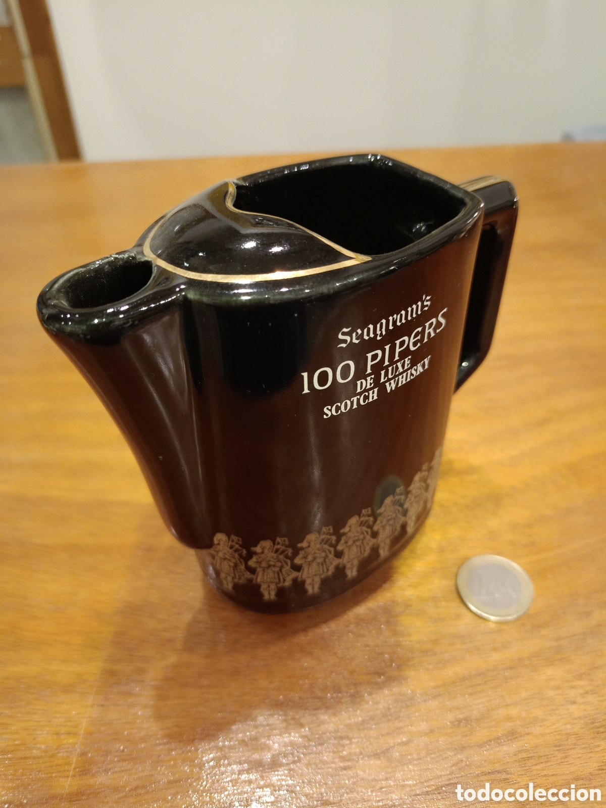 Coleccionismo de vinos y licores: RARA JARRA DE WHISKY 100 PIPERS DE LUXE