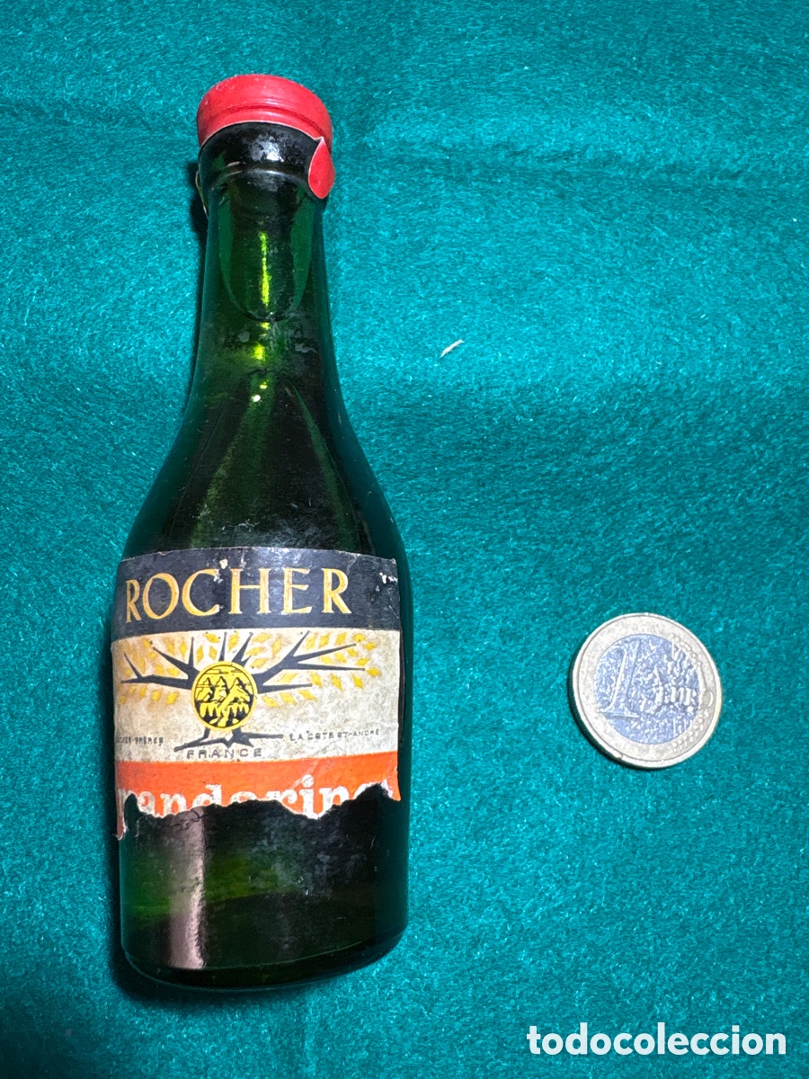 Coleccionismo de vinos y licores: Botellin Licor Rocher mandarina