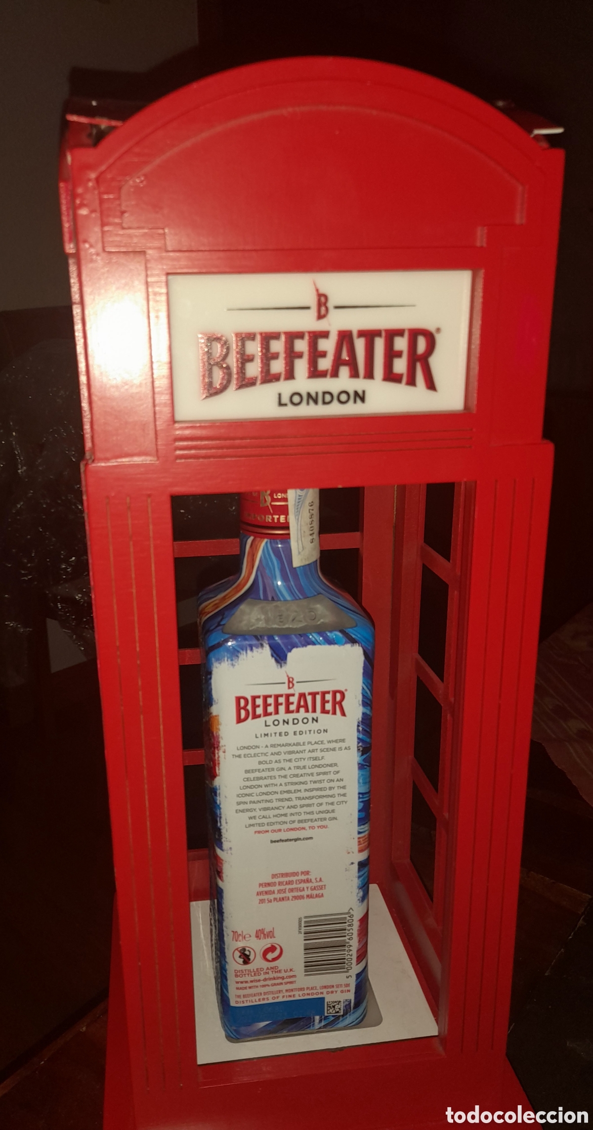 Coleccionismo de vinos y licores: Expositor para botella BEEFEATER - Foto 4