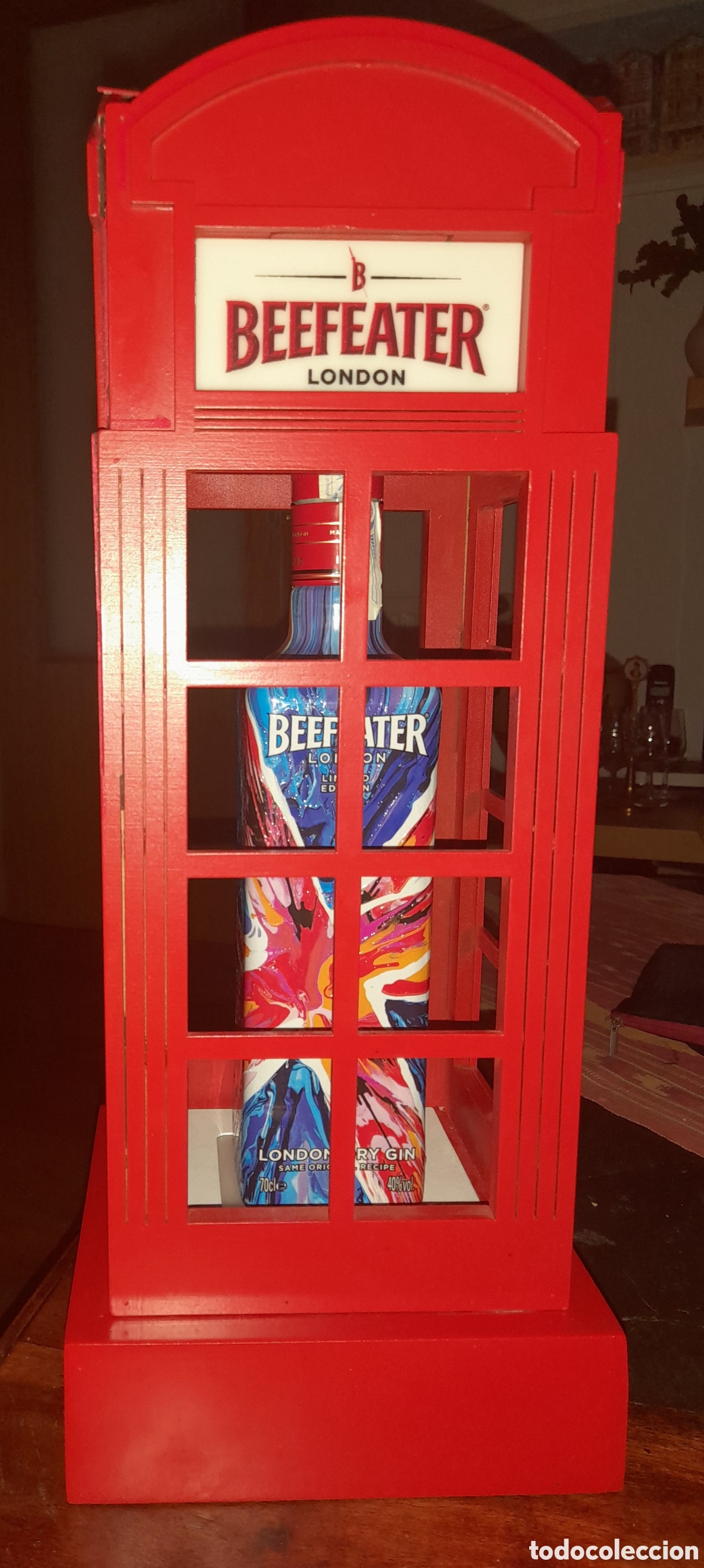 Coleccionismo de vinos y licores: Expositor para botella BEEFEATER - Foto 5