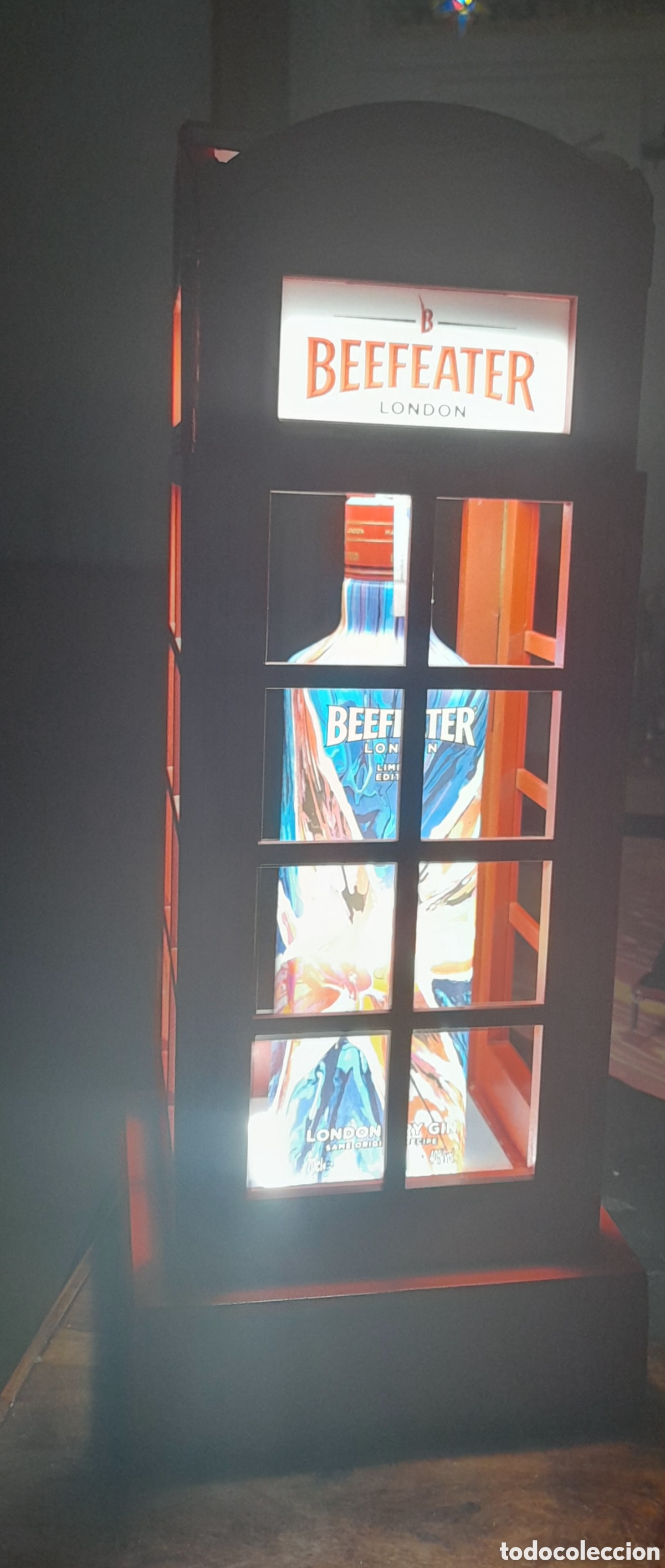 Coleccionismo de vinos y licores: Expositor para botella BEEFEATER - Foto 6