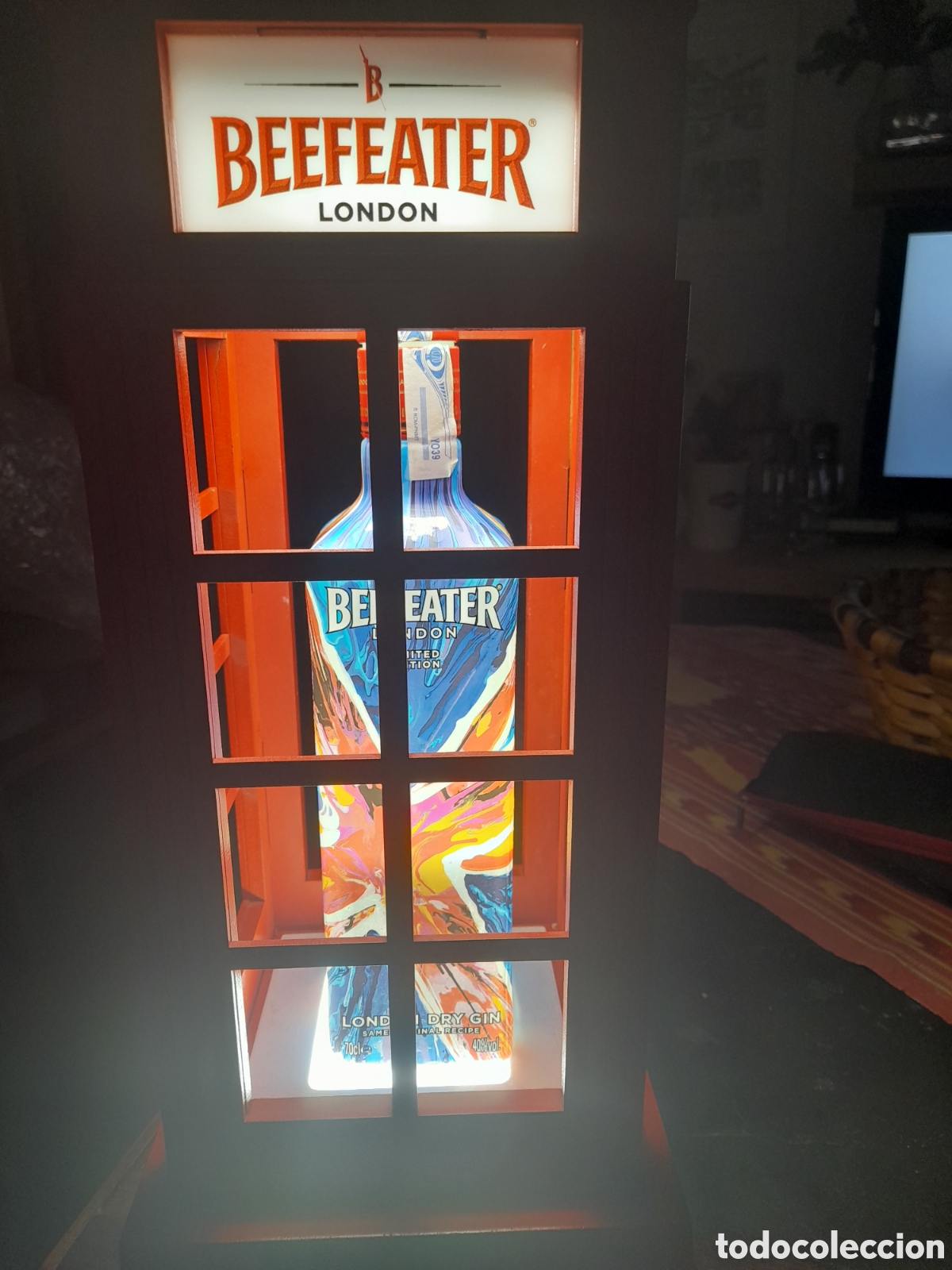 Coleccionismo de vinos y licores: Expositor para botella BEEFEATER - Foto 7
