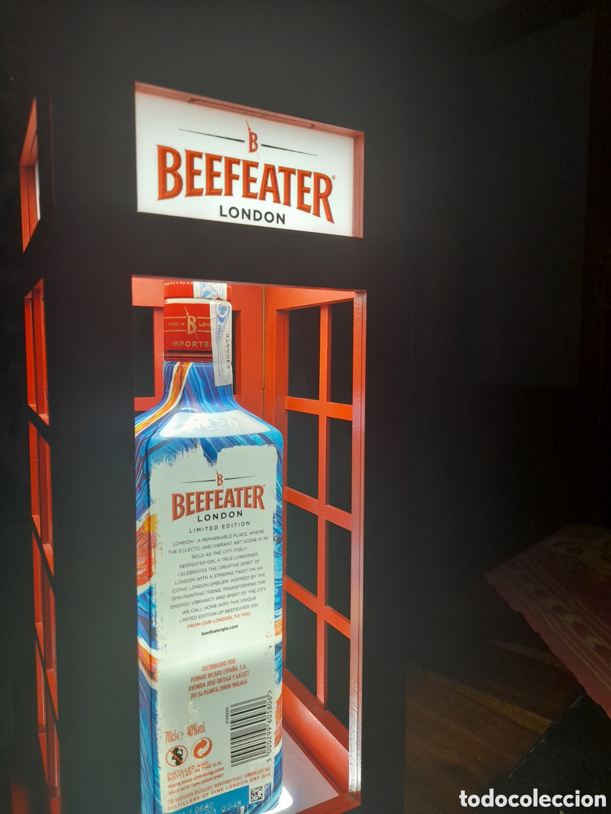 Coleccionismo de vinos y licores: Expositor para botella BEEFEATER - Foto 12