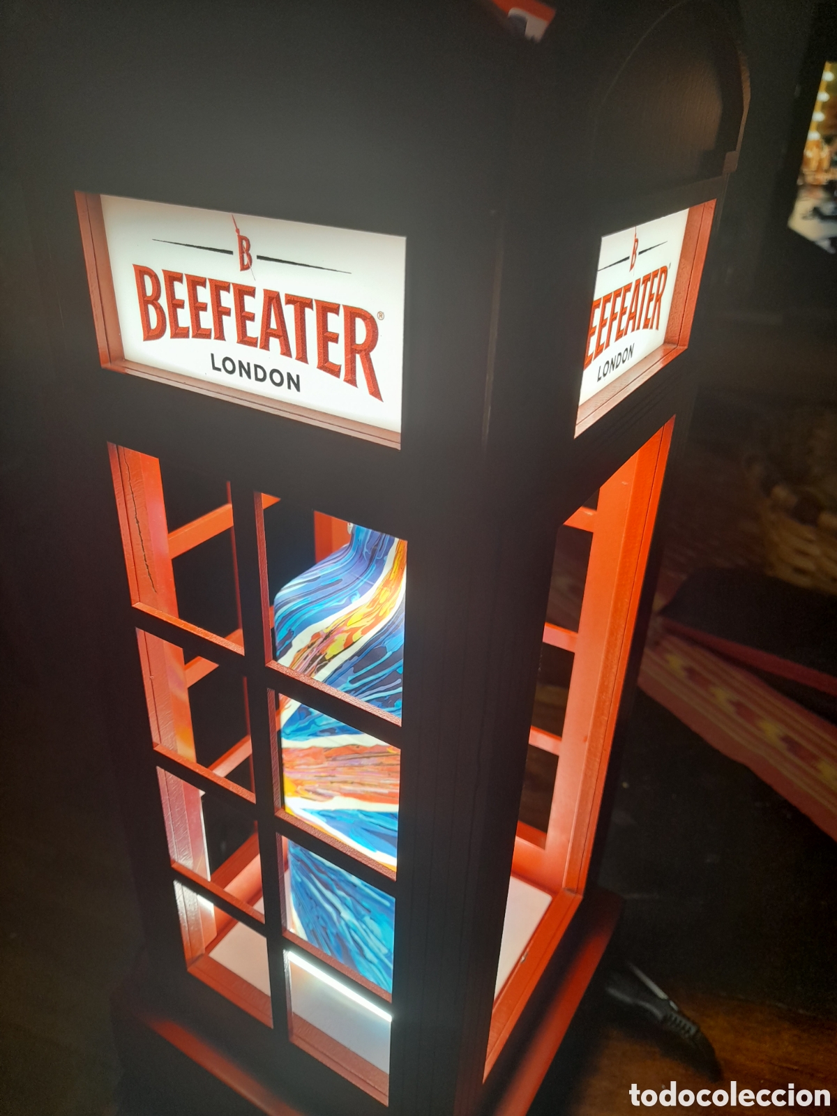 Coleccionismo de vinos y licores: Expositor para botella BEEFEATER - Foto 13