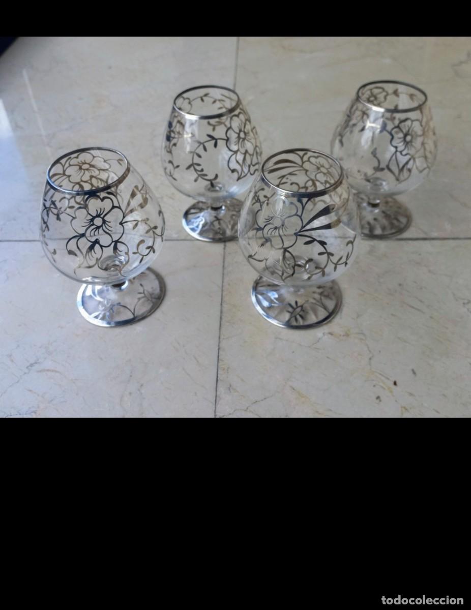 Coleccionismo de vinos y licores: 4 copas brandy vintage - Foto 2