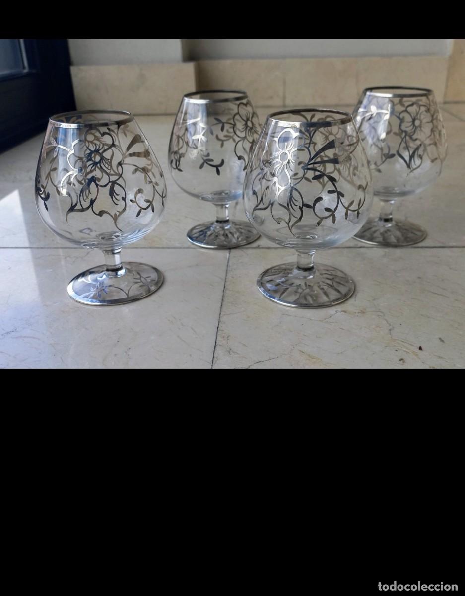 Coleccionismo de vinos y licores: 4 copas brandy vintage - Foto 6