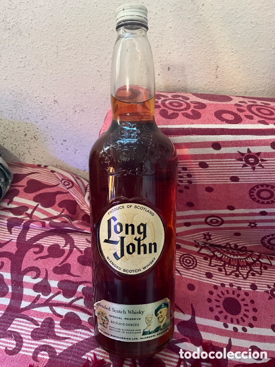 Coleccionismo de vinos y licores: Botella Long Jhon 2,366 l - Foto 4