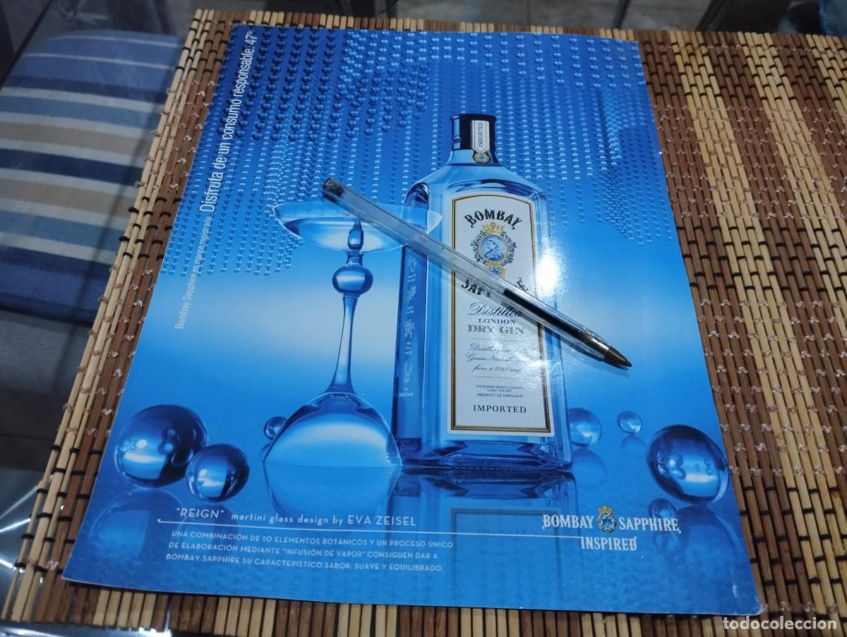 Coleccionismo de vinos y licores: GINEBRA BOMBAY SAPHPHIRE ANUNCIO PUBLICIDAD REVISTA 2008