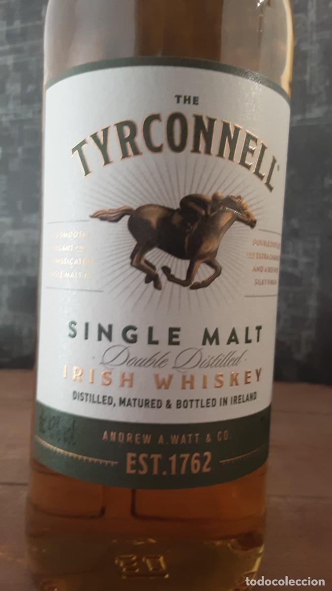 Coleccionismo de vinos y licores: BOTELLA DE WHISKY IRLAND&Egrave;S SINGLE MALT &rdquo;TYRCONNELL&rdquo;, DOBLE DESTILADO.