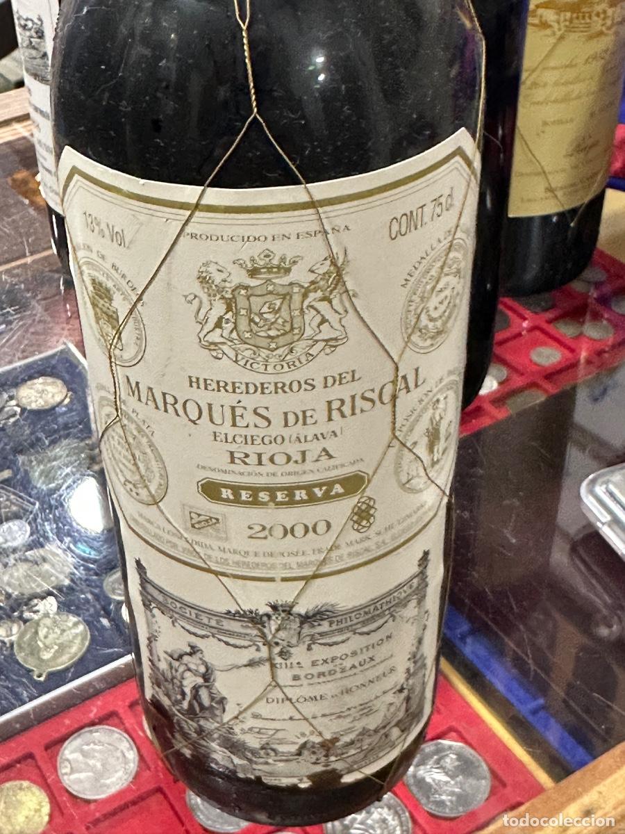 Coleccionismo de vinos y licores: Marqu&eacute;s de riscal reserva 2000 - Foto 2