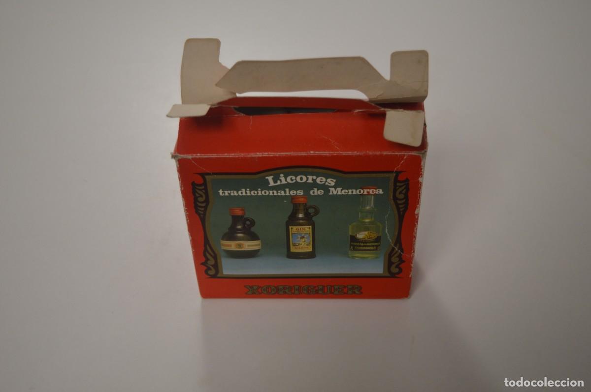 Collection of wines and liquors: LICORES TRADICIONALES DE MENORCA BEBIDA ALCOHOL BOTELLITAS HIERBAS GIN CALENT XORIGUER MAH&Oacute;N BALEAR