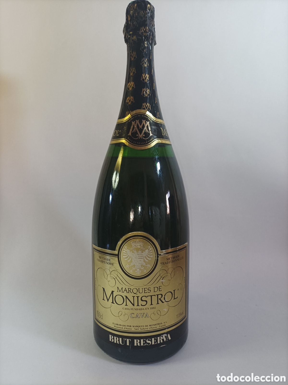Coleccionismo de vinos y licores: MARQU&Eacute;S DE MONISTROL MAGNUM 1,5L. EDICI&Oacute;N NUMERADA. BOTELLA CAVA ANTIGUA. LEER DESCRIPCI&Oacute;N.