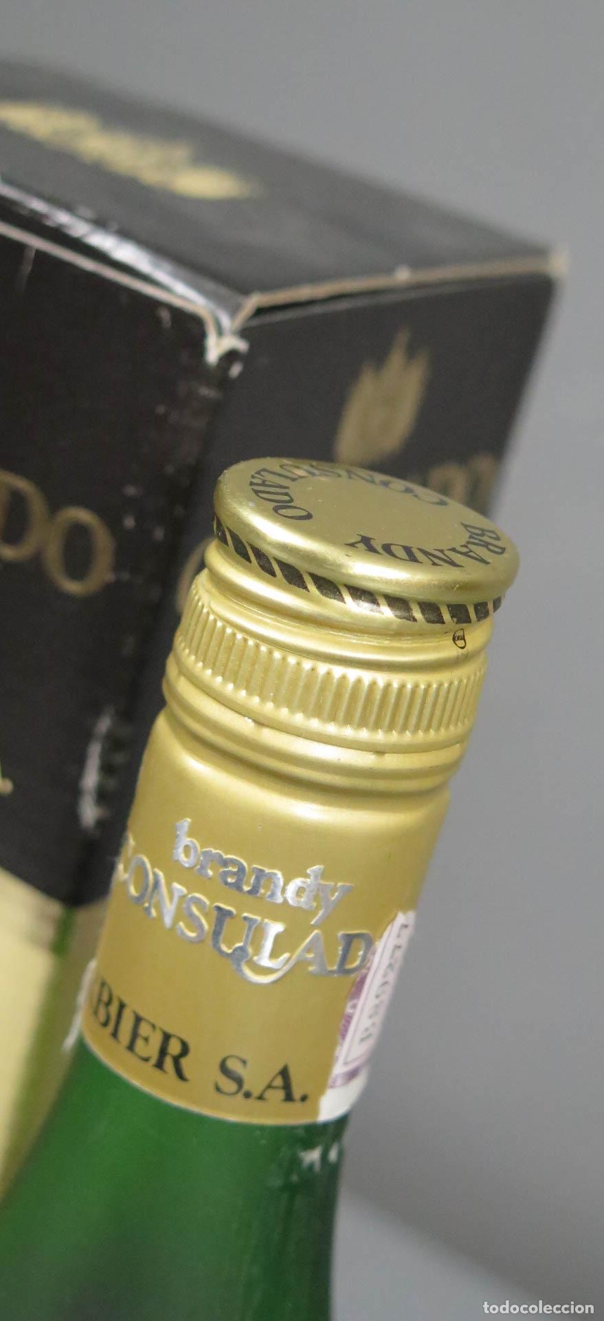 Coleccionismo de vinos y licores: BOTELLA DE BRANDY CONSULADO. BODEGAS BARBIER - Foto 2