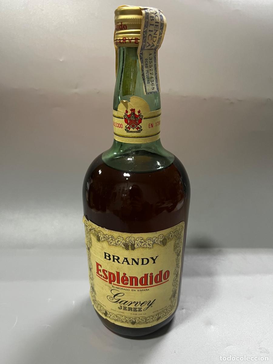Coleccionismo de vinos y licores: BOTELLA DE BRANDY ESPL&Eacute;NDIDO. BODEGAS GARVEY. JEREZ. 1981. ELABORADO EN ESPA&Ntilde;A. 1 LITRO.