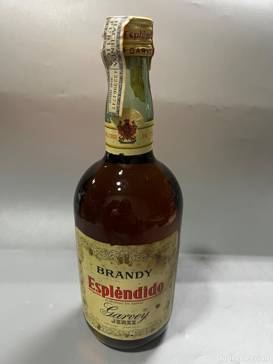 Coleccionismo de vinos y licores: BOTELLA DE BRANDY ESPL&Eacute;NDIDO. BODEGAS GARVEY. JEREZ. 1981. ELABORADO EN ESPA&Ntilde;A. 1 LITRO.