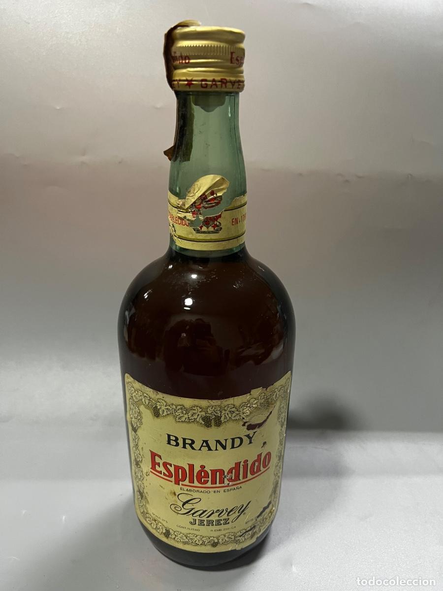 Coleccionismo de vinos y licores: BOTELLA DE BRANDY ESPL&Eacute;NDIDO. BODEGAS GARVEY. JEREZ. 1981. ELABORADO EN ESPA&Ntilde;A. 1 LITRO.