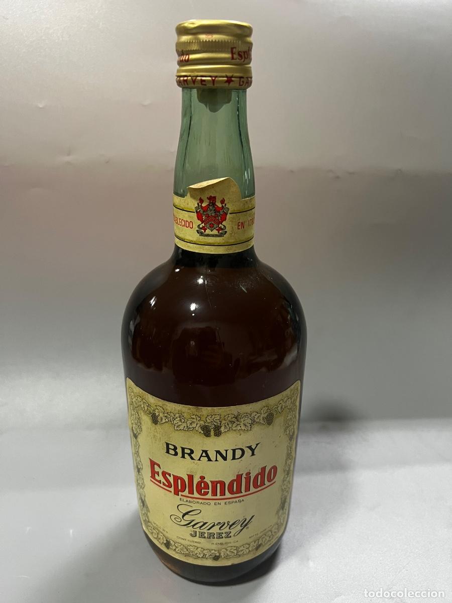 Coleccionismo de vinos y licores: BOTELLA DE BRANDY ESPL&Eacute;NDIDO. BODEGAS GARVEY. JEREZ. 1981. ELABORADO EN ESPA&Ntilde;A. 1 LITRO.