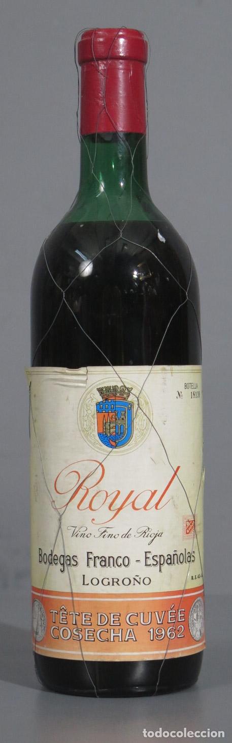 Collectionnisme de vins et liqueurs: BOTELLA. ROYAL 1962 RIOJA