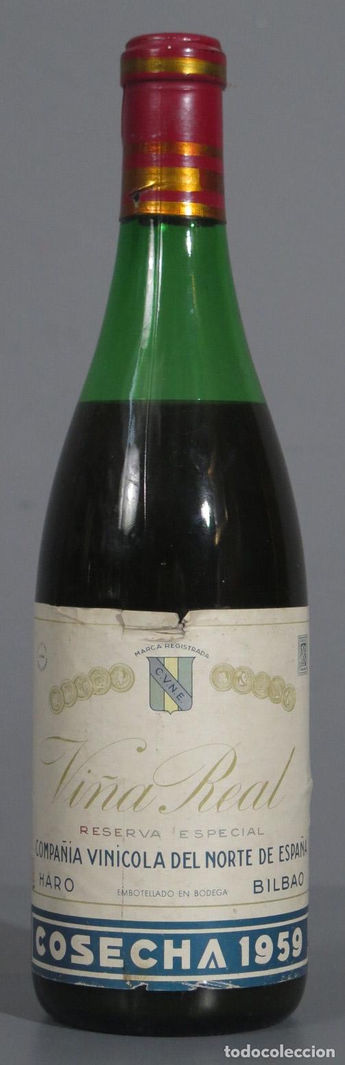 Collection of wines and liquors: BOTELLA. VI&Ntilde;A REAL. 1959 HARO RIOJA