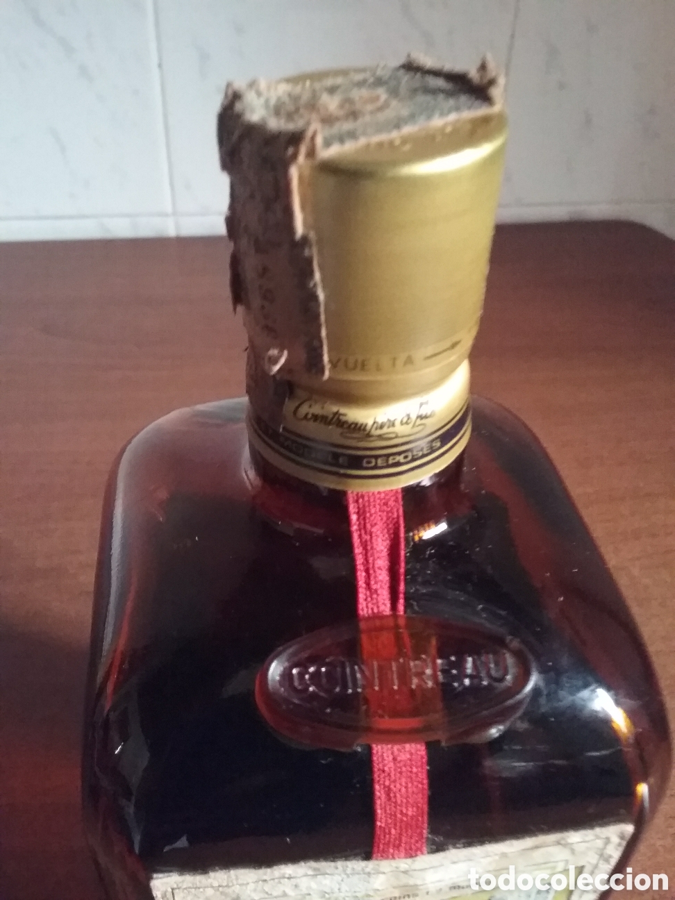 Coleccionismo de vinos y licores: BOTELLA.COINTREAU.LICOR. - Foto 6